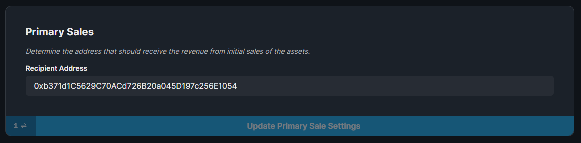 Primary Sales